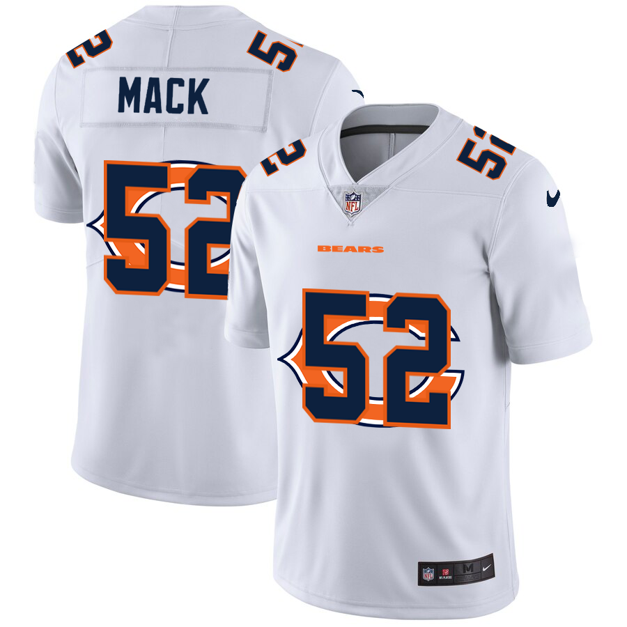 2020 New Men Chicago Bears #52 Mack white  Limited NFL Nike jerseys->new england patriots->NFL Jersey